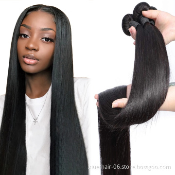 High Quality Mink 10A One Donor 40 Inches 50 Inch Unprocessed Brazilian Raw Bundles Cuticle Aligned Virgin Hair
